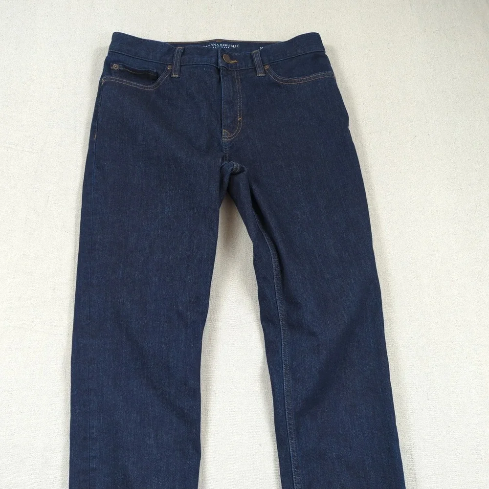Banana Republic Jeans Mens 30x30 Blue Traveler Slim‎ Fit Casual